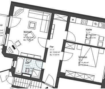 herrliche 2-Raum Wohnung im Erdgeschoss mit EBK und Südbalkon - Photo 1