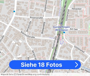 Hell & freundlich möbliert für 2 - 24 Monate in Freiburg-Gundelfingen - Foto 1