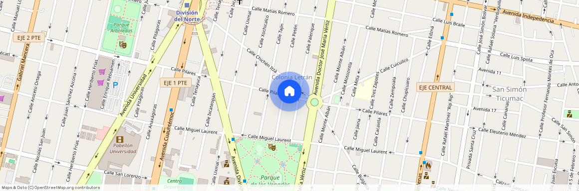 Pilares, Colonia Letrán Valle, C.P. 03650, Df / Cdmx