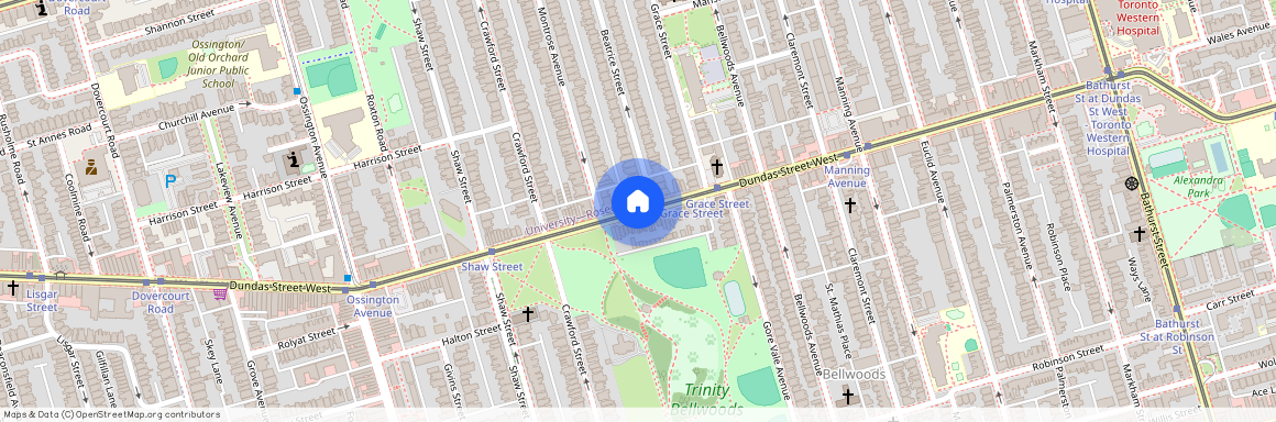 google map, Old Toronto, Old Toronto, Toronto, M6J 1X8