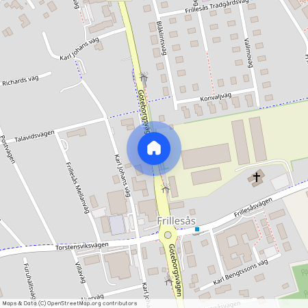 Göteborgsvägen, Frillesås