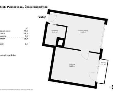 Pronájem bytu 2+kk 39 m² - Fotografie 4