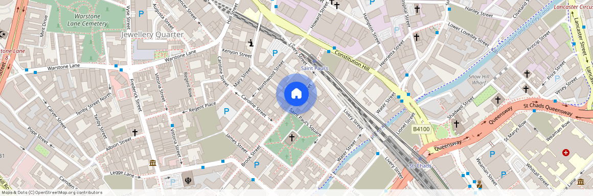 The Colmore, Cox Street, off St Pauls Square, Birmingham, B3