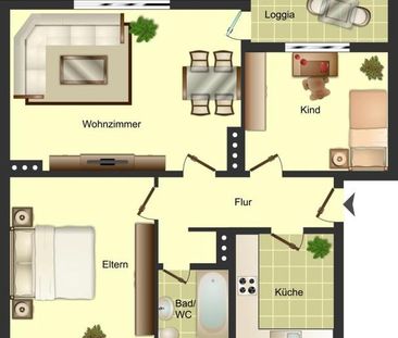 Ab März frei: 3-Zimmer-Wohnung auf dem Knüll! - Photo 6