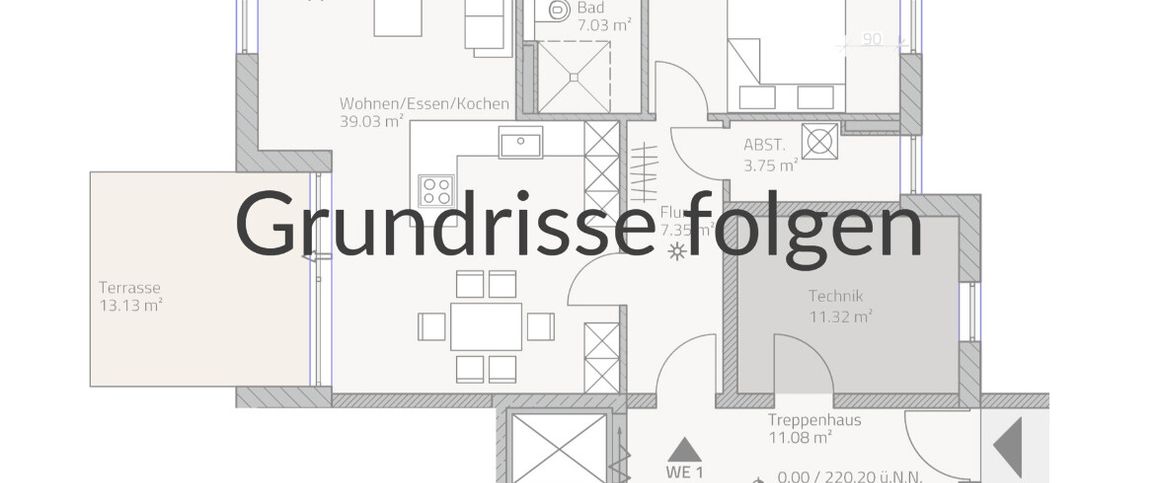 Möblierte 1-Zimmer-Wohnung in Muffendorf, mit großem Balkon und traumhafter Aussicht - Photo 1