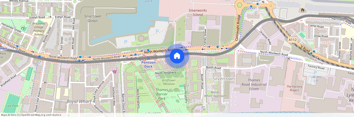 Kingfisher Heights, Pontoon Dock, E16