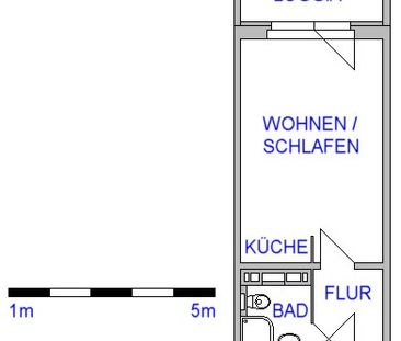 Für Singles - Kleine 1-Raum-Wohnung mit Balkon - Photo 5