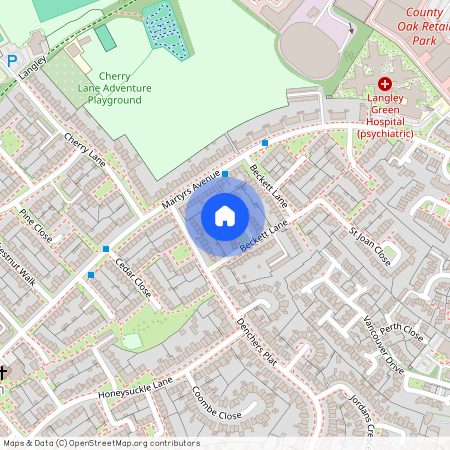 St. Edmunds Close, Langley Green, Crawley