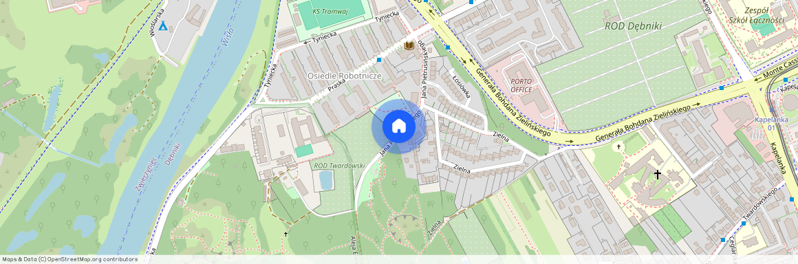 ul. Jana Pietrusińskiego, Dębniki, Dębniki, Kraków, małopolskie