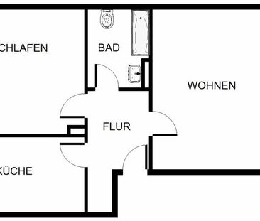 Auf gute Nachbarschaft: 2-Zimmer-Wohnung in zentraler Lage - Foto 4