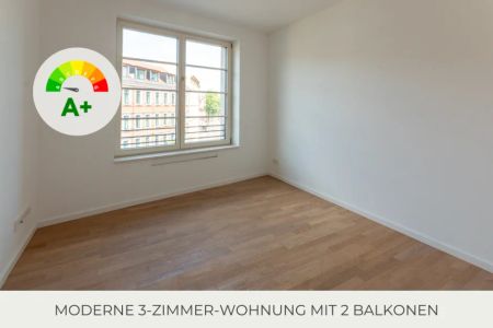 ** Moderne 3 Zimmer-Wohnung | 2 Balkone | hochwertiger Parkettboden | Offene Küche | Gäste-WC ** - Foto 3