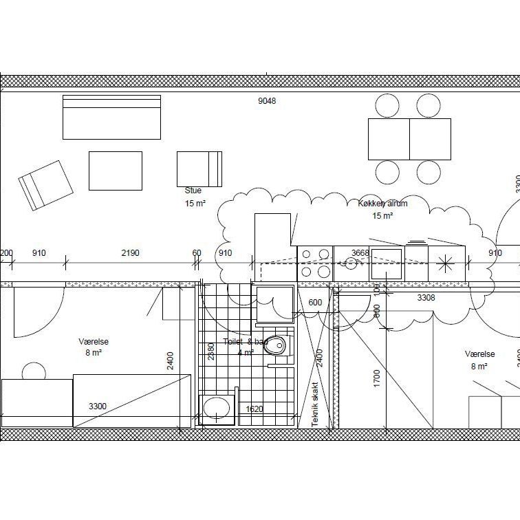 Moderne lejebolig i Odense M med stor tagterrasse - perfekt til den studerende/delebolig - Foto 1
