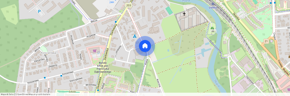 ul. Polna, Ustka, słupski, pomorskie