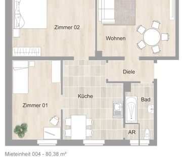 Attraktive Wohnung mit Balkon in zentraler Lage *wird derzeit moder... - Photo 6