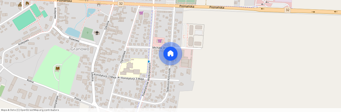 ul. Tadeusza Kościuszki, Granowo, Granowo, grodziski, wielkopolskie