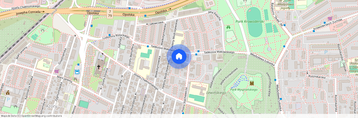 ul. Ryszarda Berwińskiego, Azory, Prądnik Biały, Kraków, małopolskie