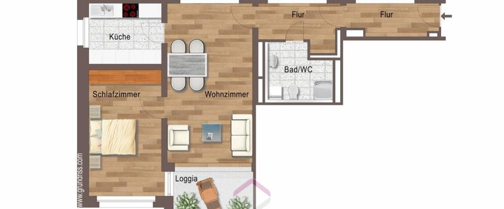 2-Zimmer Mietwohnung Deggendorf - Photo 1