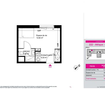 Location Appartement 1 pièce 19m² FRANQUEVILLE ST PIERRE 76520 - Photo 5