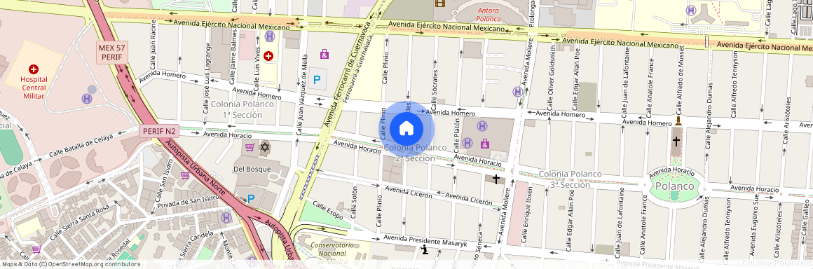 Renta de departamento Sófocles, Colonia Polanco IV Sección, C.P. 11550, Df / Cdmx