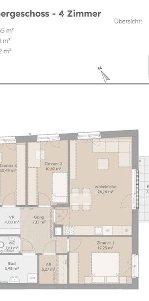 WOHNSERVICEWOHNUNG - Balkonwohnung mit 4 Zimmern - Photo 2