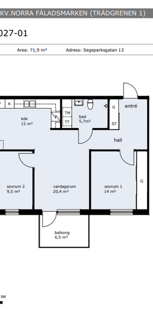 Segeparksgatan 13, Segevång - Photo 1