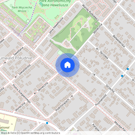 ul. Słoneczna, Pogodno, Grunwald, Poznań, wielkopolskie