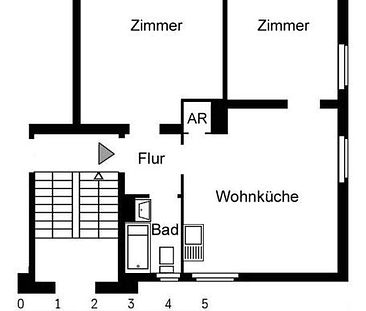 2-Zimmer plus Wohnküche in Düsseldorf-Reisholz - Foto 1