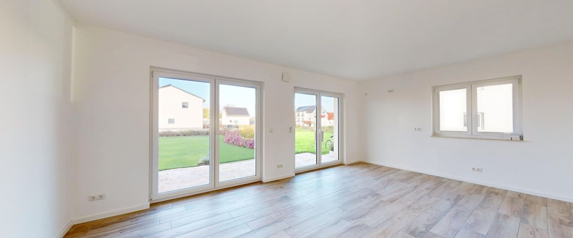 Neubau-Doppelhaushälfte mit durchdachtem Grundriss, Fußbodenheizung und großem Garten in Ottersleben - Photo 1