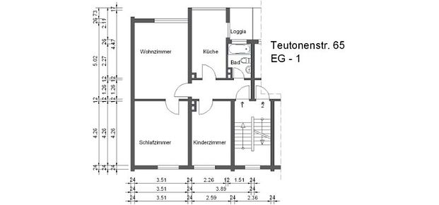 3-Raumwohnung mit Loggia in Mülheim zu vermieten - Photo 1