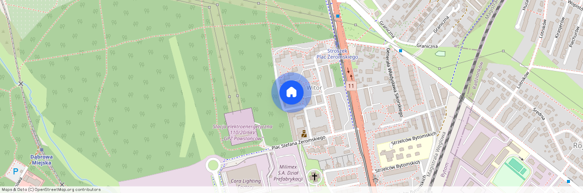 pl. Stefana Żeromskiego, Stroszek - Dąbrowa Miejska, Bytom, śląskie