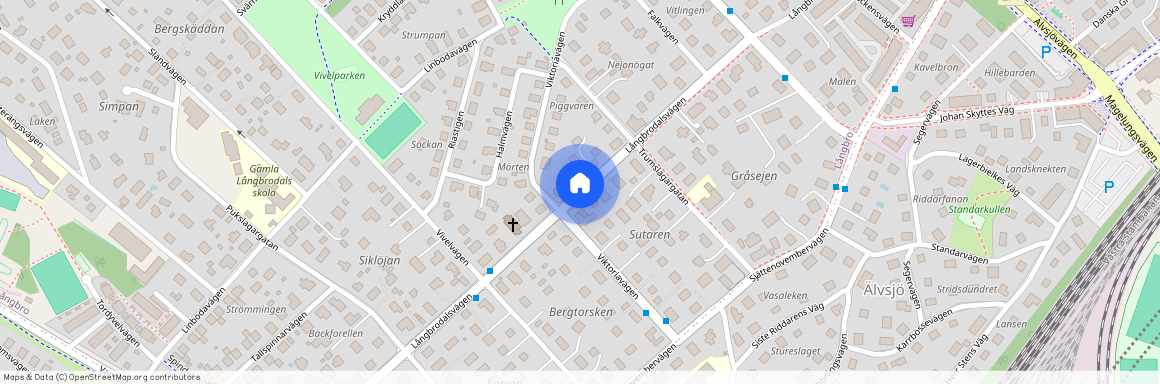 Långbrodalsvägen, Älvsjö