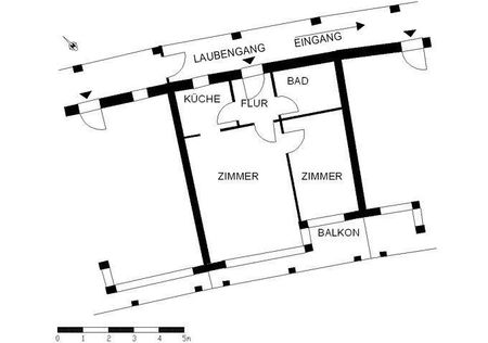 2-Zimmer-Wohnung mit Terrasse für 2 Pers. mit Wohnberechtigungsschein 60 qm - Photo 2