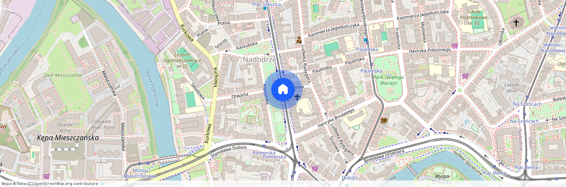 ul. Pomorska, Nadodrze, Śródmieście, Wrocław, dolnośląskie