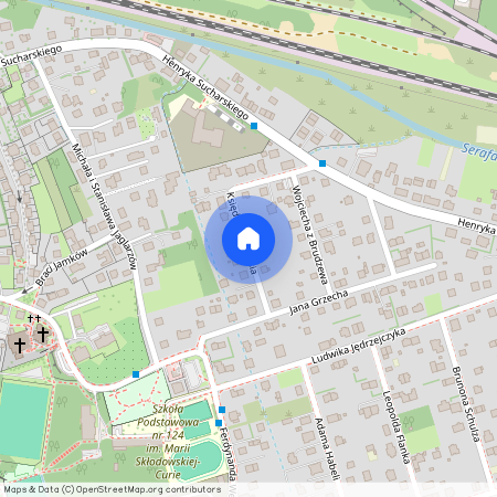 ul. ks. Jana Kusia, Bieżanów, Bieżanów-Prokocim, Kraków, małopolskie