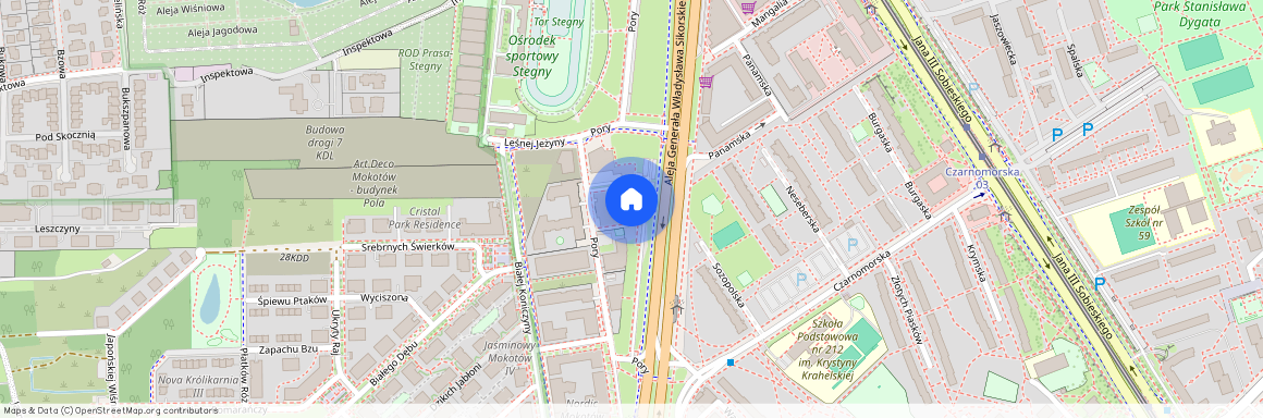 al. Aleja gen. Władysława Sikorskiego, Stegny, Mokotów, Warszawa, mazowieckie