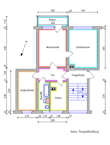 Gut geschnittene 3-Raum-Wohnung in parkähnlicher Lage - Foto 2