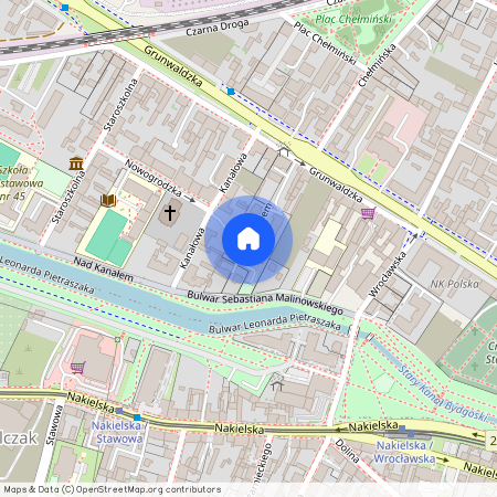 ul. Nad Kanałem, Okole, Bydgoszcz, kujawsko-pomorskie