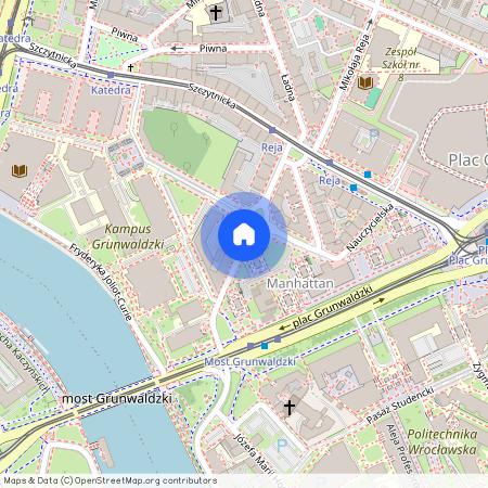 ul. Benedykta Polaka, Plac Grunwaldzki, Śródmieście, Wrocław, dolnośląskie