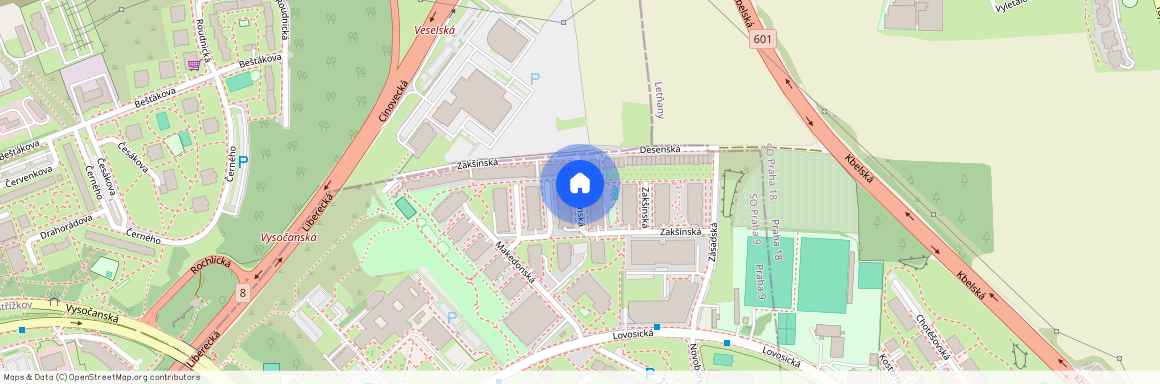 Zakšínská, Praha 9 - Střížkov