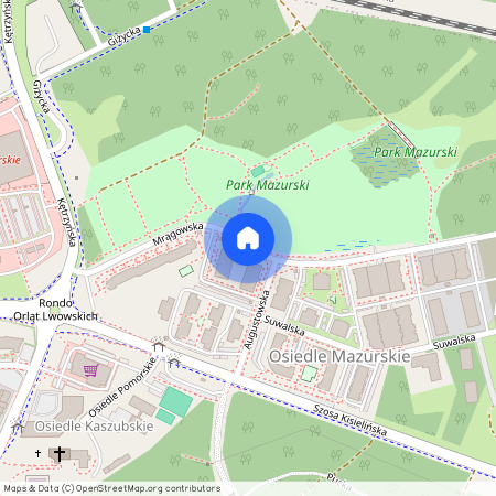 ul. Mrągowska, Osiedle Mazurskie, Centrum, Zielona Góra, lubuskie