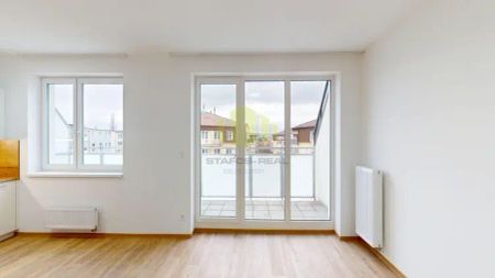 Pronájem moderního bytu 1+kk s lodžií, novostavba, Olomouc – Topolová (Slavonín) - Fotografie 3