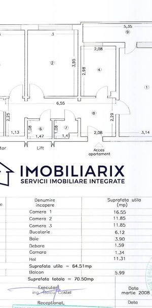Constanta, Tomis Nord, Ap. 3 Cam, Decomandat, Et.10/10 – de inchiriat - Fotografie 2