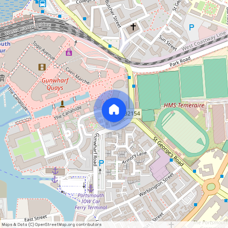 The Blue Building, Gunwharf Quays, Portsmouth