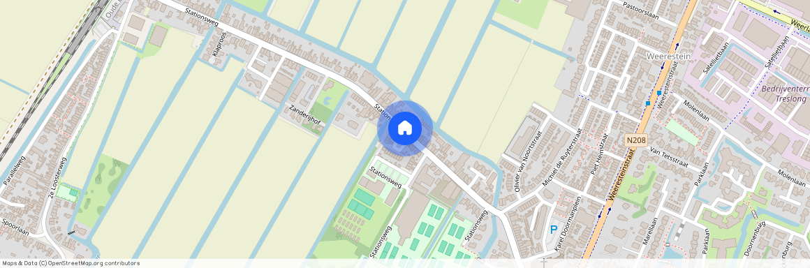 Om de Zanderij, 2182 BD, Stationsweg, Hillegom