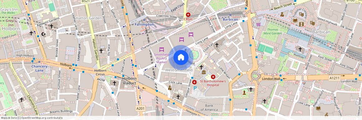 Bartholomew Close, Farringdon, Barbican, London, EC1A