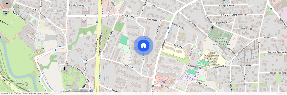 ul. Jana Sas-Zubrzyckiego, Wola Duchacka, Podgórze Duchackie, Kraków, małopolskie