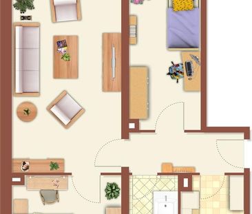 3-Raum-Wohnung mit Balkon! - Photo 6