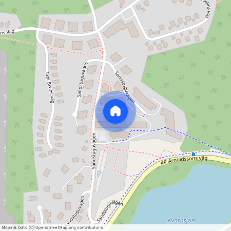 Sandstuguvägen, Uttran