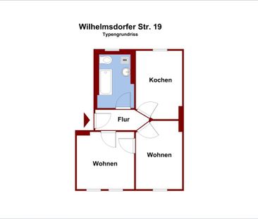 Zentrumsnahe 2-Zimmer-Wohnung, sehr gute Verkehrsanbindung - Photo 1