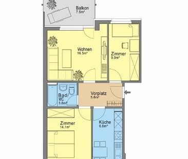 "Appartement lumineux et calme / Helle, ruhige Wohnung" - Foto 5